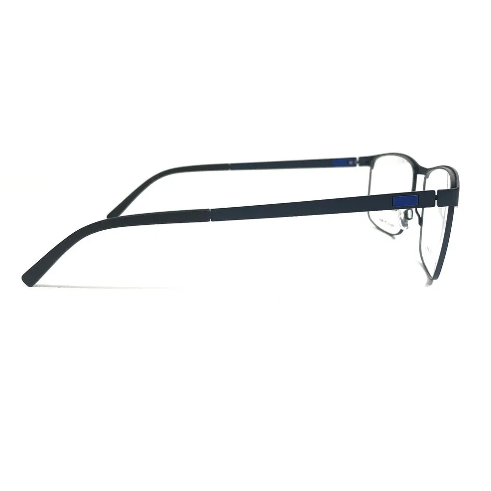 Tech Flex Eyeglasses Frames 30151S SP18 Navy Blue Square Full Rim 55-16-145